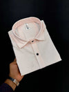Shree Roop Men's Exclusive Linen Printed Fullsleeve Shirt Detail Close-up