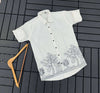 Shree Roop Men's Exclusive Linen Fabric Embroidery Work Stylish Kurta Front View