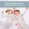 White cotton Magic Coloring Pajama Set back view for kids by Shree Roop
