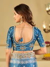 Royal Blue Banarasi Silk Saree with Heavy Embroidered Border & Rich Zari Woven Pallu | Designer Wedding Festive Saree
