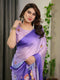 Olive Green & Ivory Handloom Cotton Saree with Lotus Blooms and Royal Elephant Motifs