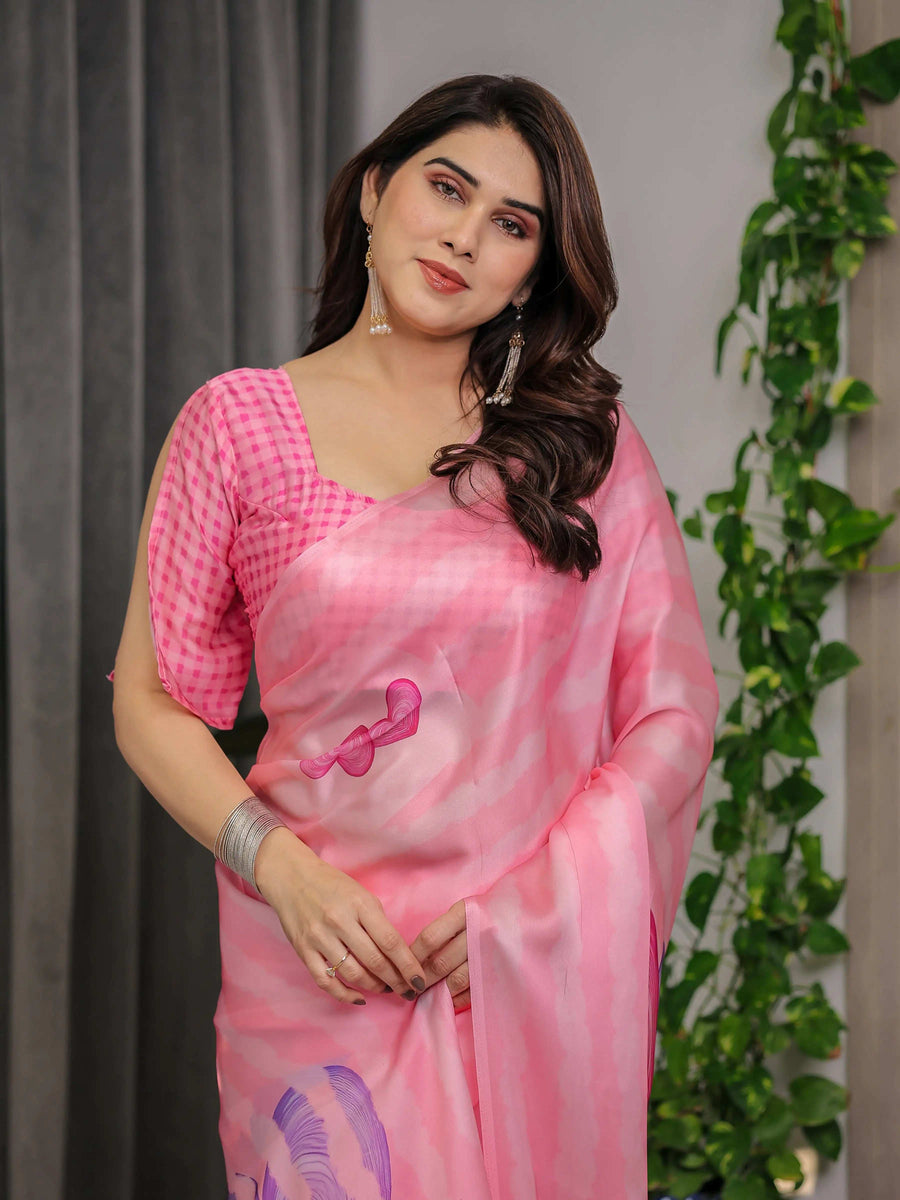 Rust Red Handloom Cotton Saree with Madhubani Fish Art & Floral Motifs – Contrast Blouse