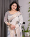 Multicolor Floral Linen Saree for Women | Traditional Indian Festive Wear – Stunning Festive Weave