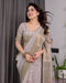 Multicolor Floral Linen Saree for Women | Traditional Indian Festive Wear – Classic Festive Weave