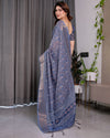 Handwoven Beige & Peach Saree with Beautiful Border Detailing – A Timeless Indian Classic