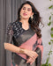 Multicolor Floral Linen Saree for Women | Traditional Indian Festive Wear – Vivid Festive Drape