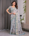 Multicolor Floral Linen Saree for Women | Traditional Indian Festive Wear – Ethnic Handcrafted Edition