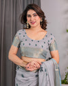 Multicolor Floral Linen Saree for Women | Traditional Indian Festive Wear – Ethnic Handcrafted Edition