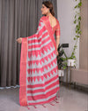 Multicolor Floral Linen Saree for Women | Traditional Indian Festive Wear – Heritage Festive Weave