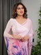 Sea Green Handloom Cotton Saree with Multicolor Floral & Royal Procession Pallu
