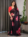 Rust Red Madhubani Fish Art Pure Handloom Cotton Saree with Contrast Blouse & Tassels