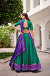 Full Length View of LNB GAURI Bandhani Lehenga Set with Dupatta for Festive Occasion - Shree Roop
