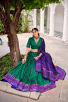 LNB Navratri 2025 GAURI Bandhani Lehenga Set Back View with Bandhej Print Dupatta - Shree Roop