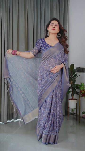 Handwoven Beige & Peach Saree with Beautiful Border Detailing – A Timeless Indian Classic